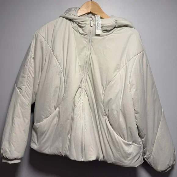 Lululemon Water-Resistant Insulated Hooded Jacket SZL Bone